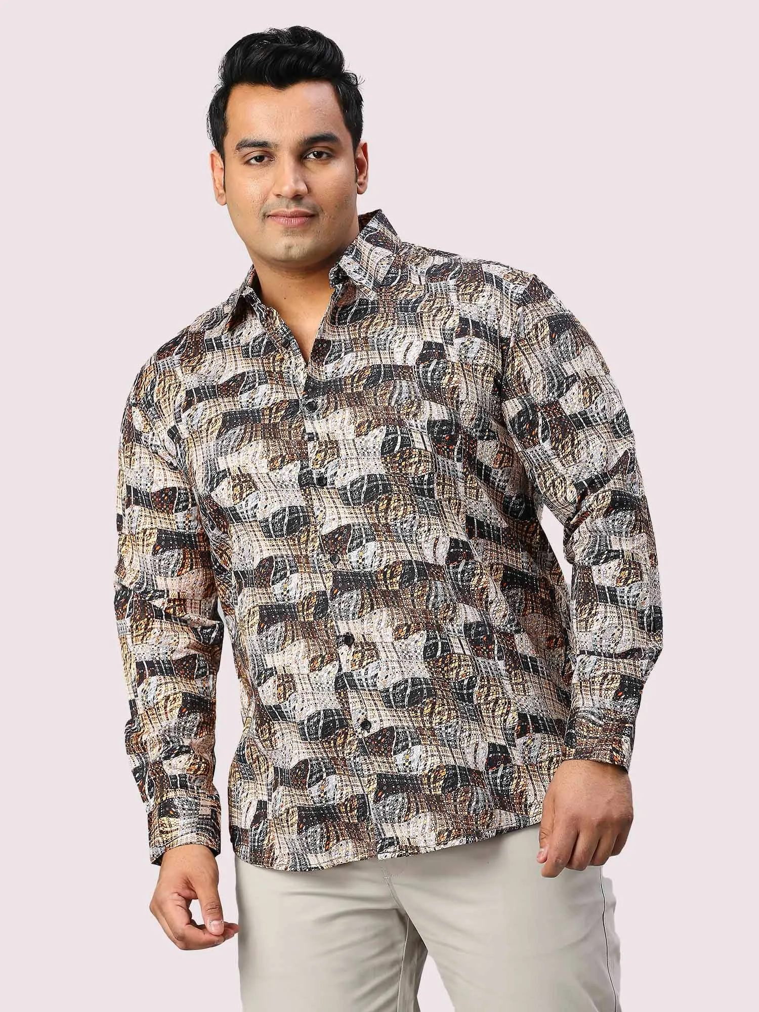 Dune Digital Printed Full Sleeve Shirt Men's Plus Size