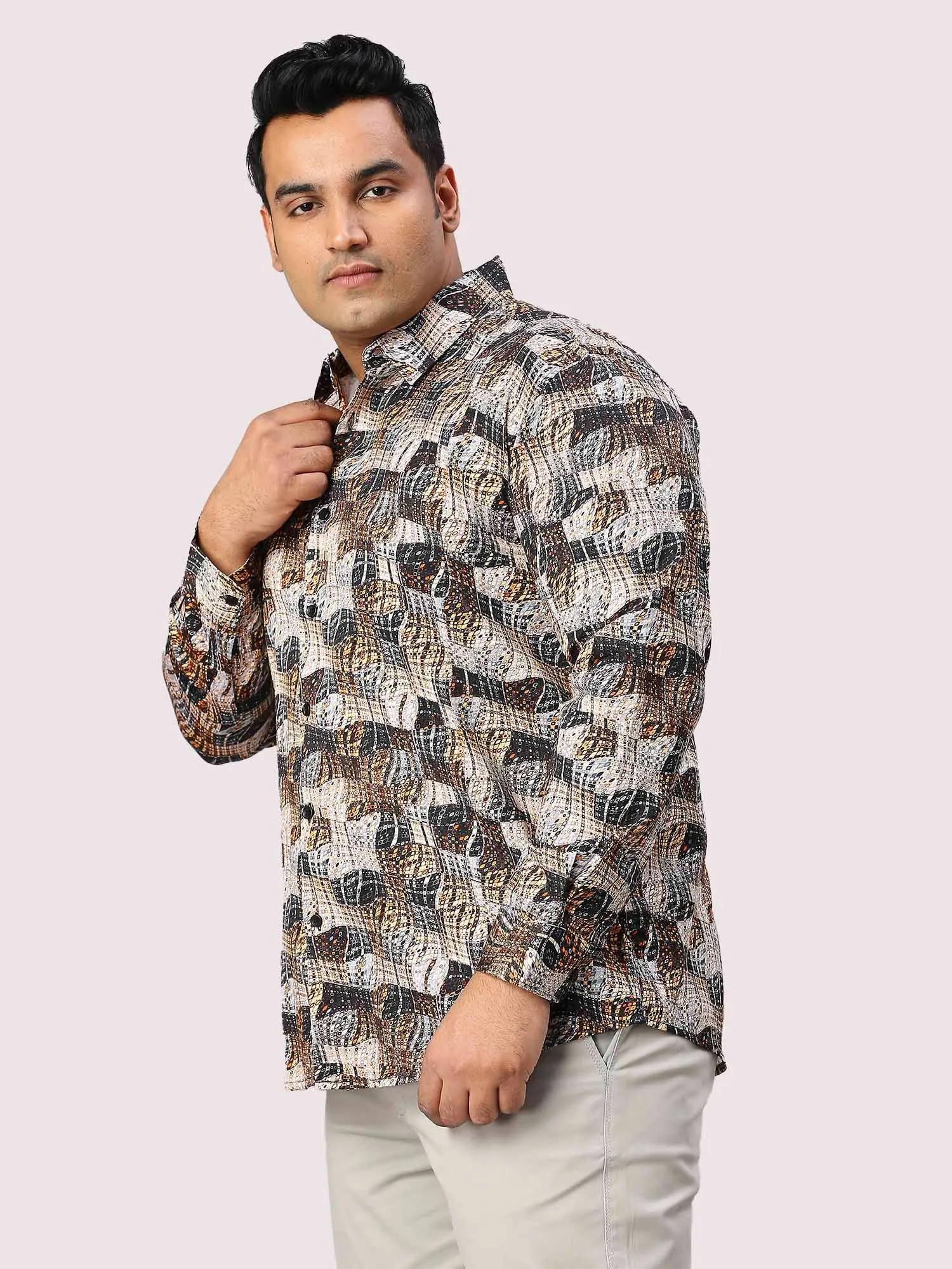 Dune Digital Printed Full Sleeve Shirt Men's Plus Size