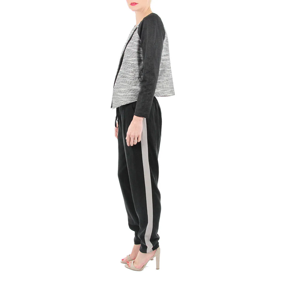 Elastic Waist Tux Pant with Drawstring