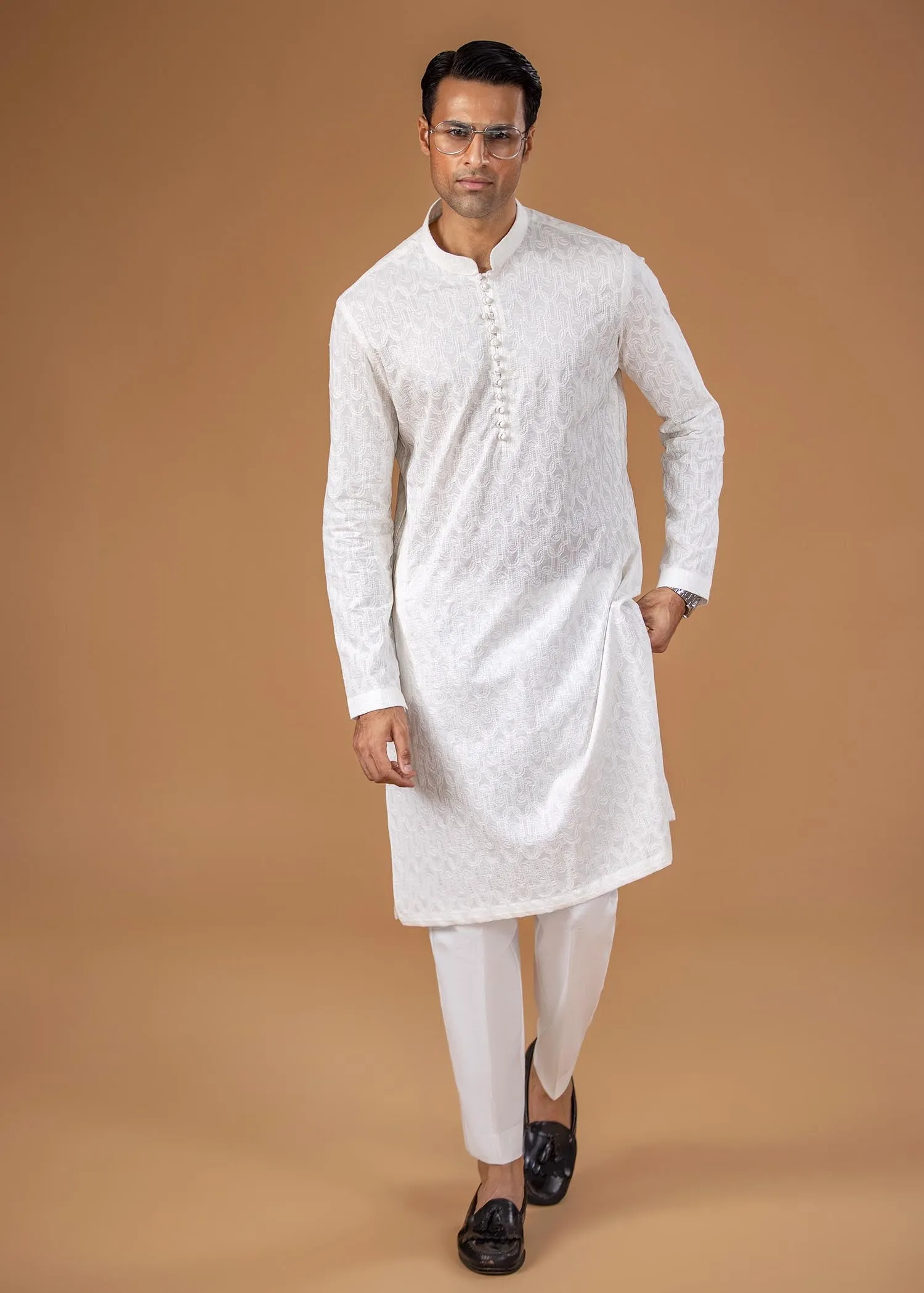 Embroidered Kurta -M22-KUR-07-XS