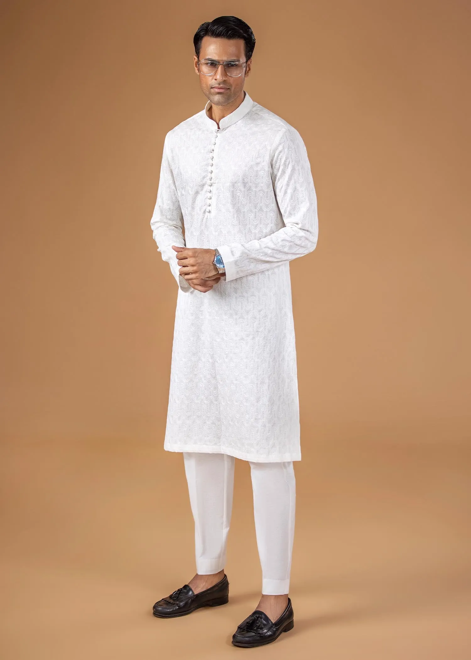 Embroidered Kurta -M22-KUR-07-XS