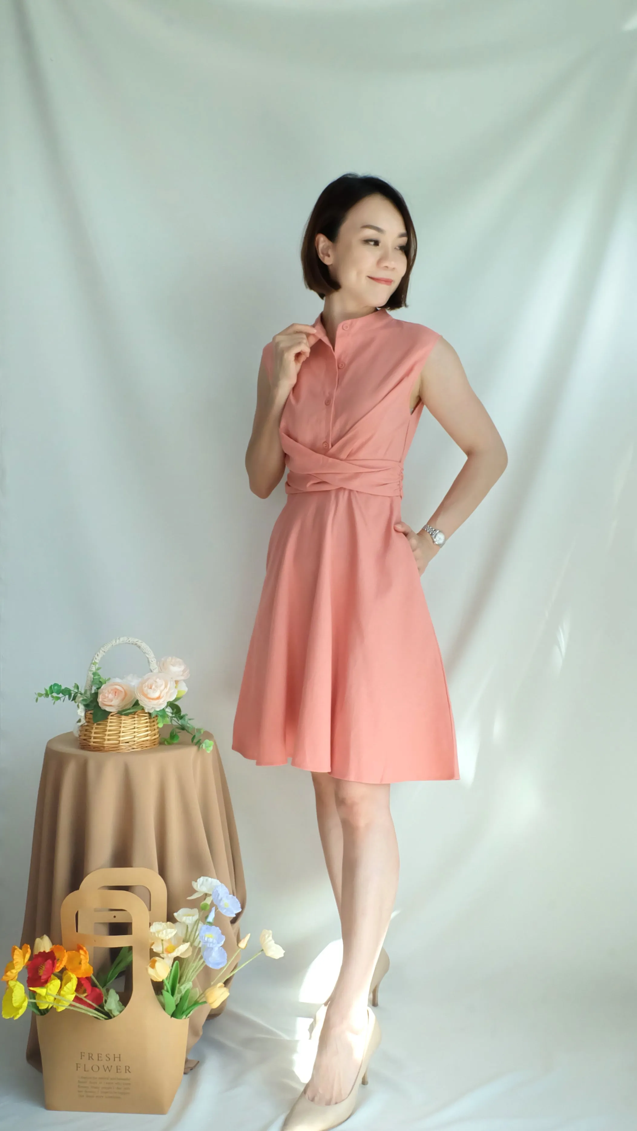 Emmeline Dress (Peach)