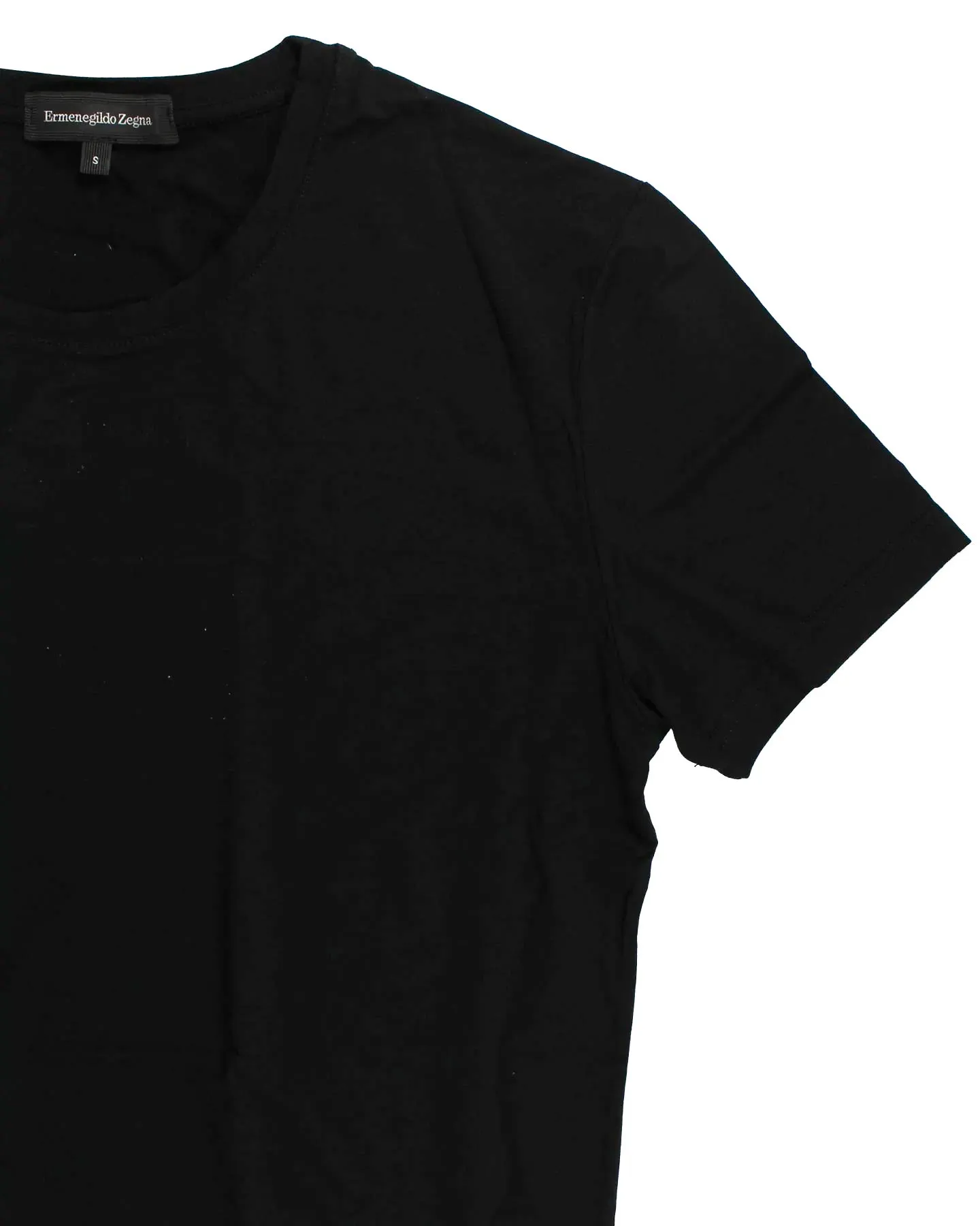 Ermenegildo Zegna T-Shirt Black Round Neck Micromodal S