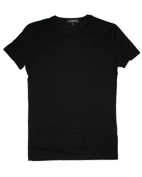 Ermenegildo Zegna T-Shirt Black Round Neck Micromodal S