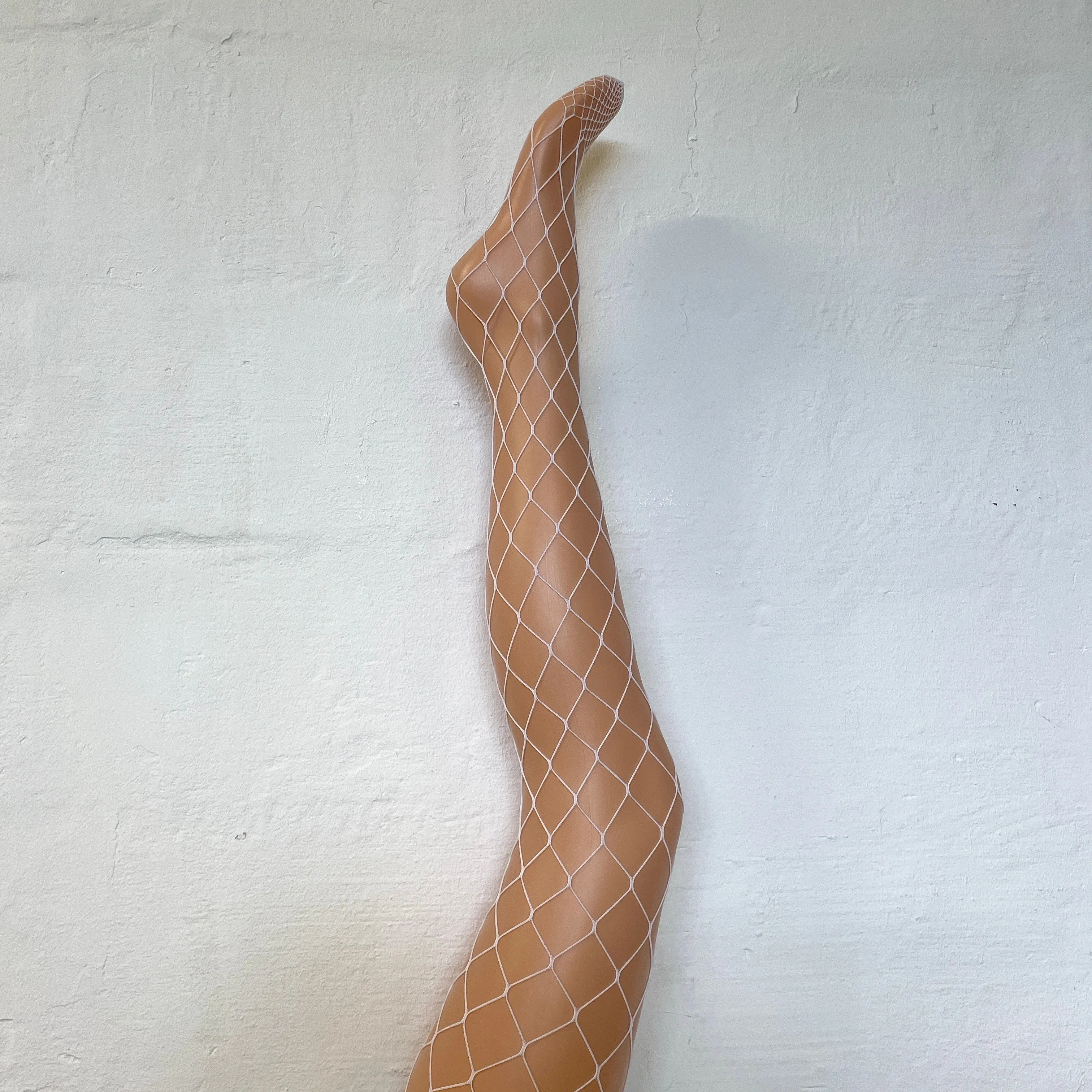 Fishnet Tights - Large Net White