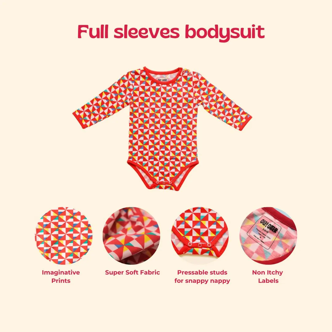 Full Sleeve Bodysuit - Pinwheel Paradise