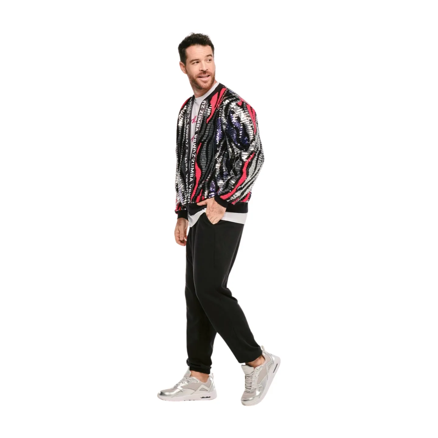 Funscape Sequin Bomber Jacket