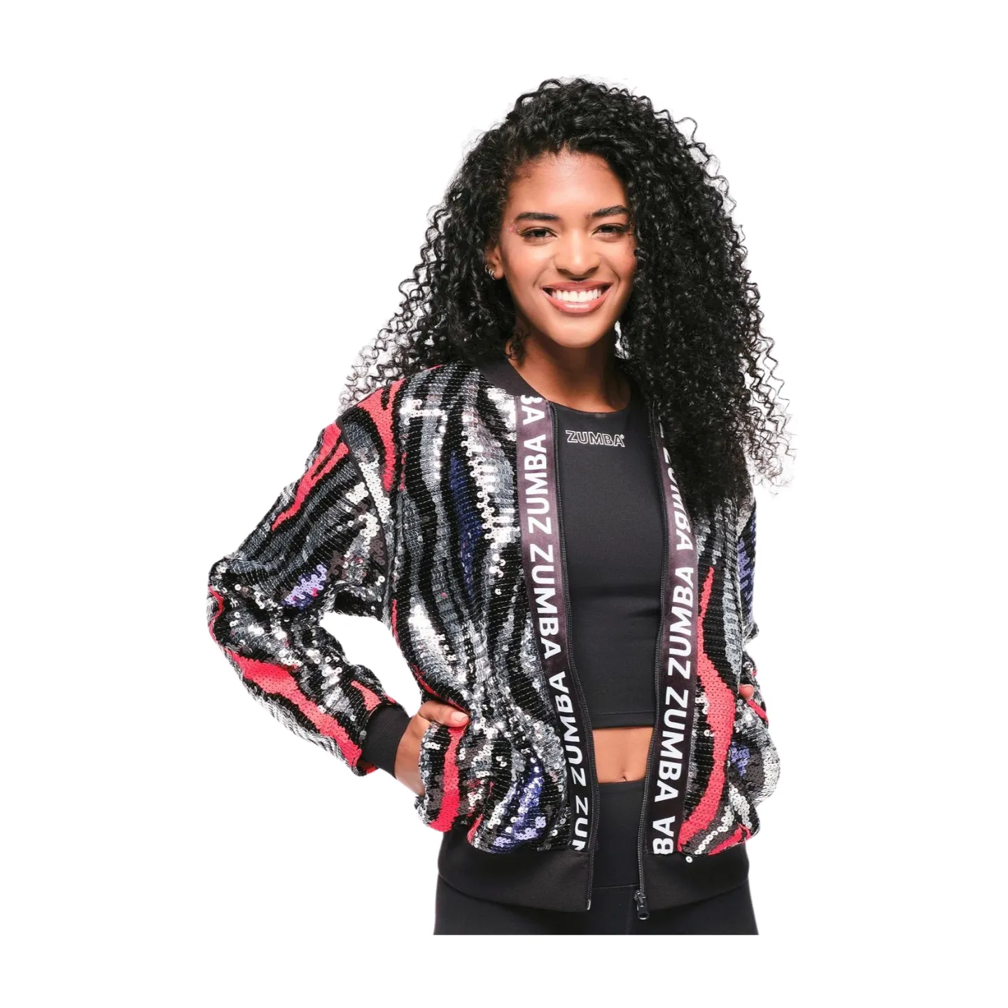 Funscape Sequin Bomber Jacket