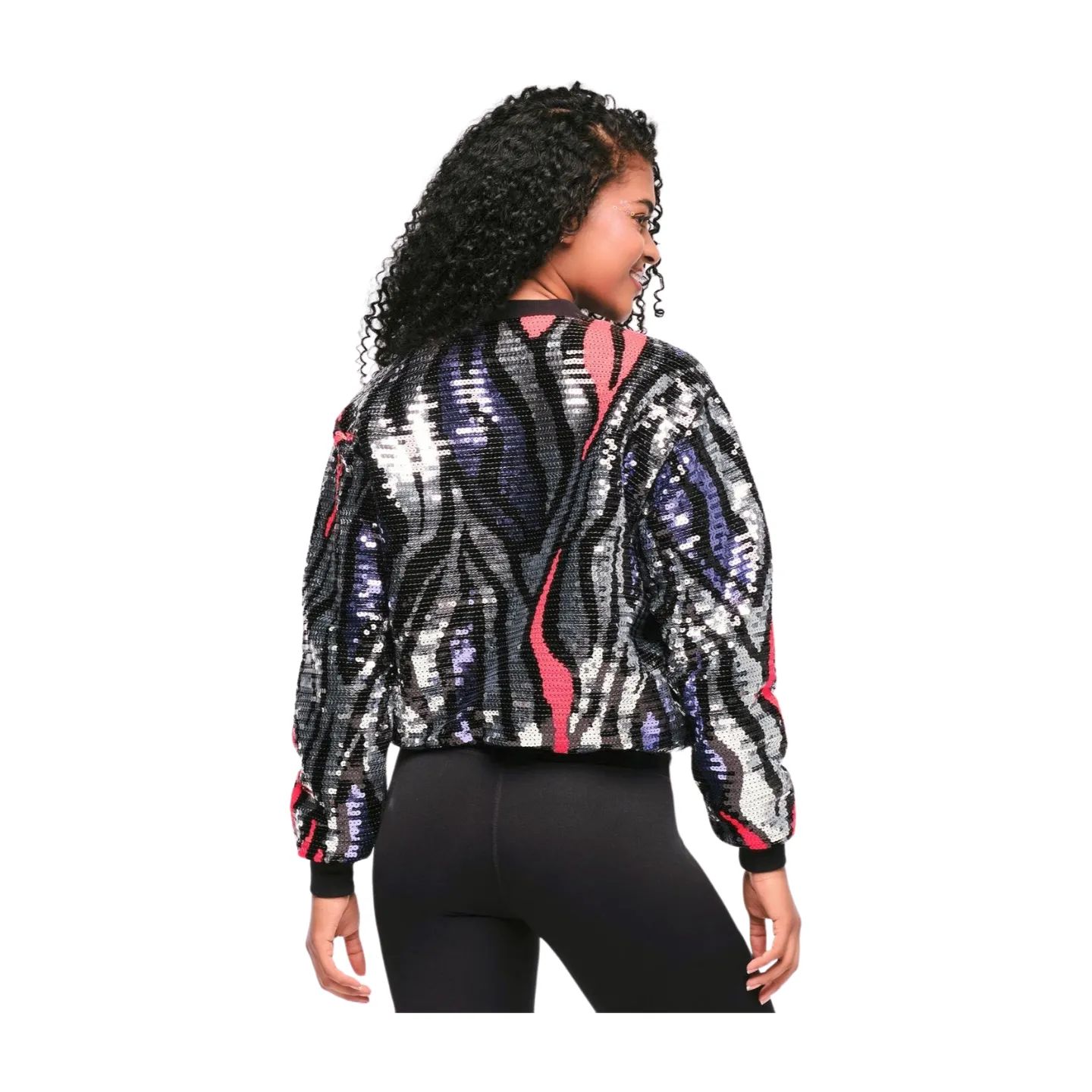 Funscape Sequin Bomber Jacket