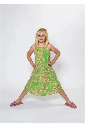 Girl's Lime Pink Fishy Dress