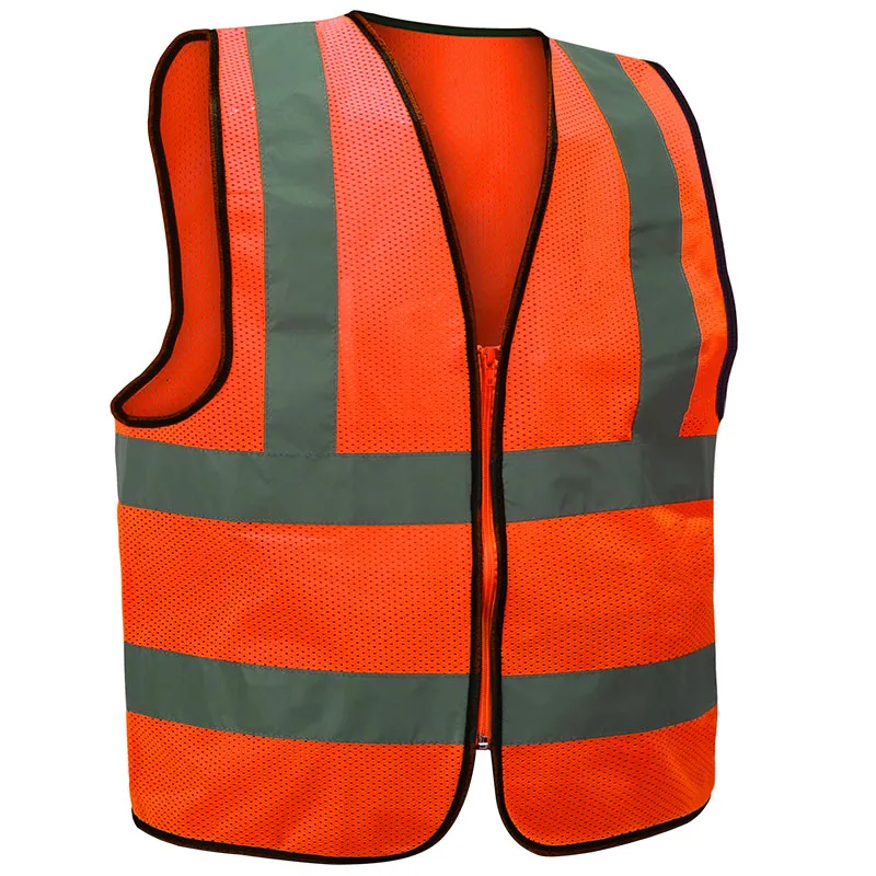 Glitz, Fluorescent  Hi-Vis Safety Vest With 2 Vertical 2 Horizontal Hi-Vis Reflective Tapes. Velcro Enclosure.