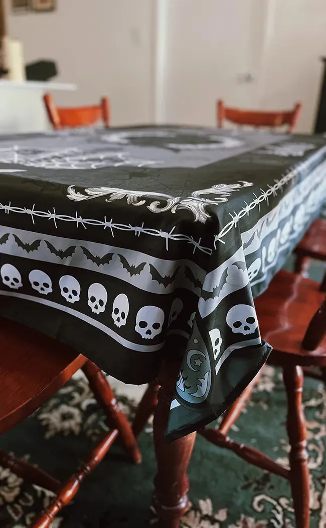 Gothic Persian Table Cloth | Monochromatic