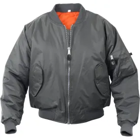 Gun Metal Grey - Air Force MA-1 Bomber Flight Jacket