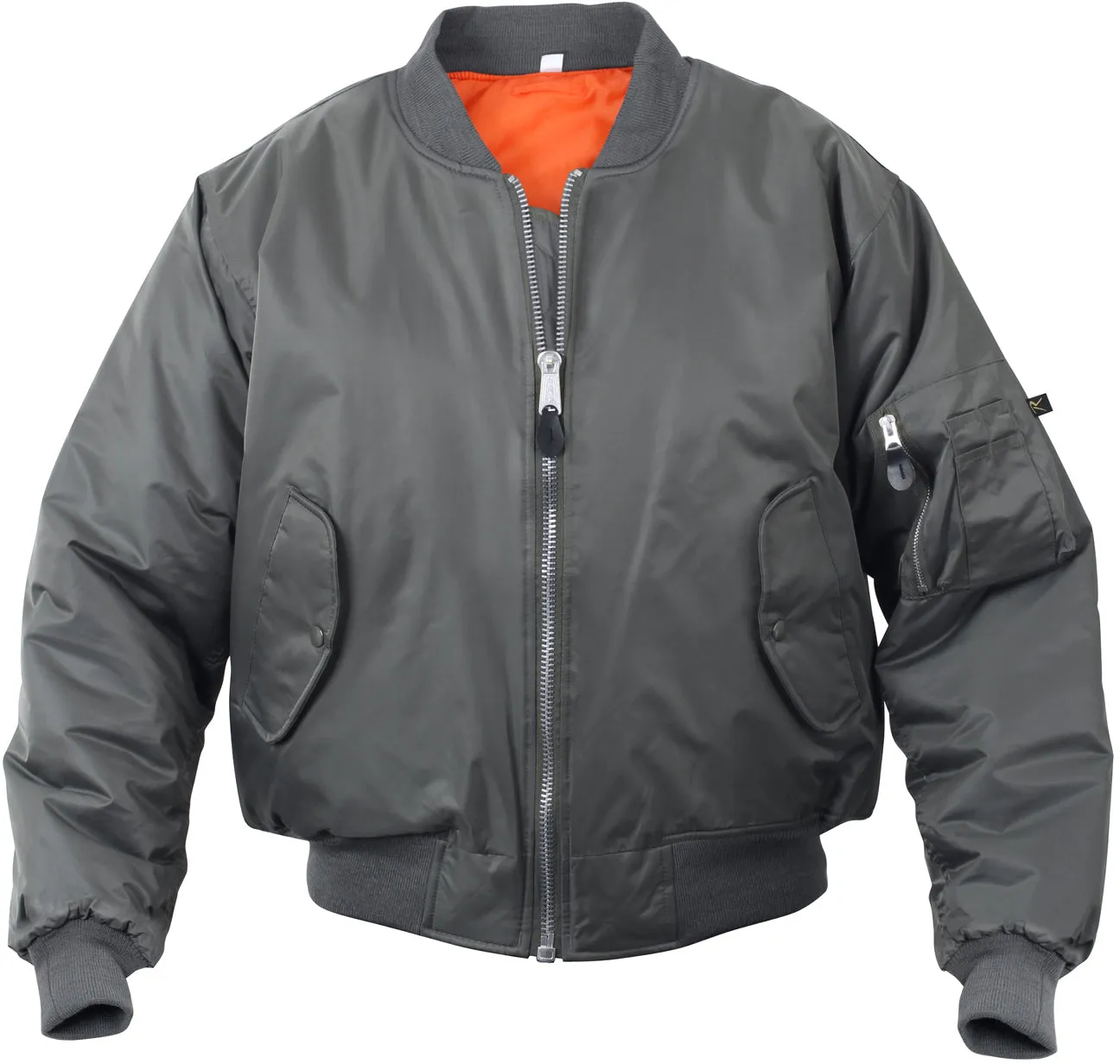 Gun Metal Grey - Air Force MA-1 Bomber Flight Jacket