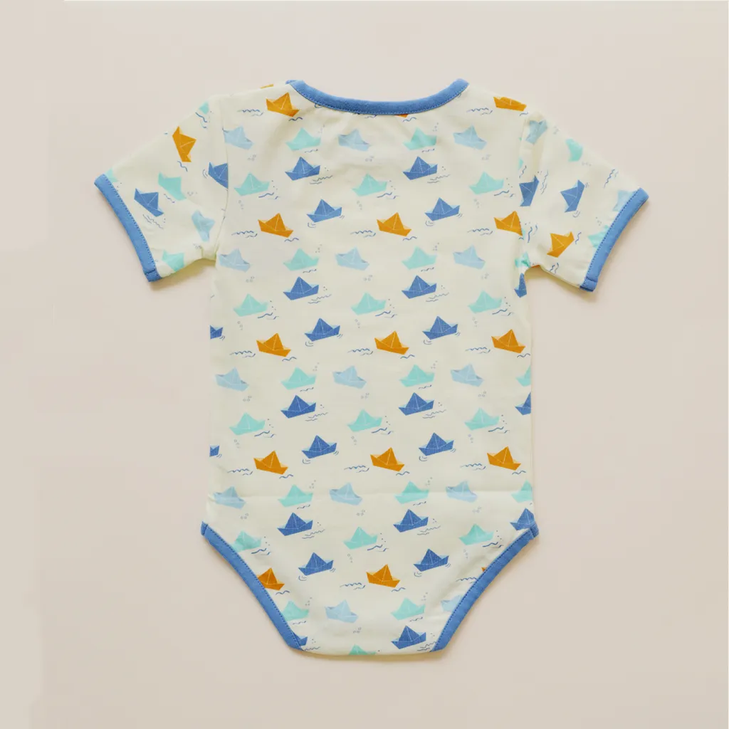 Half Sleeves Bodysuit - Paper Boat