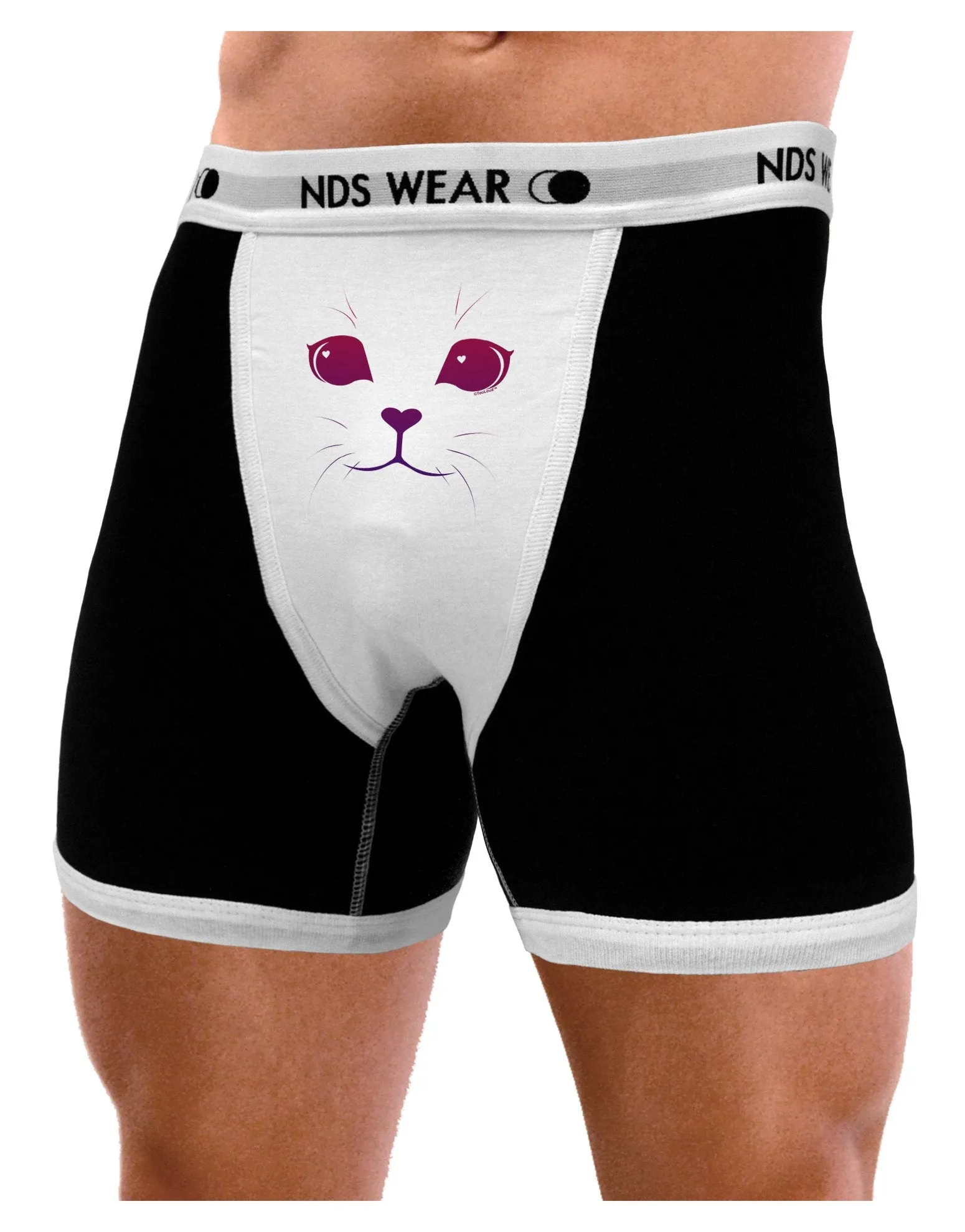 Heart Kitten Mens Boxer Brief Underwear by NDS Wear