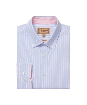 Holt Soft Oxford Tailored Shirt - Blue/Pink Stripe