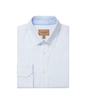 Holt Soft Oxford Tailored Shirt - Pale Blue Stripe