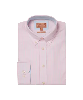 Holt Soft Oxford Tailored Shirt - Pink/Blue Stripe