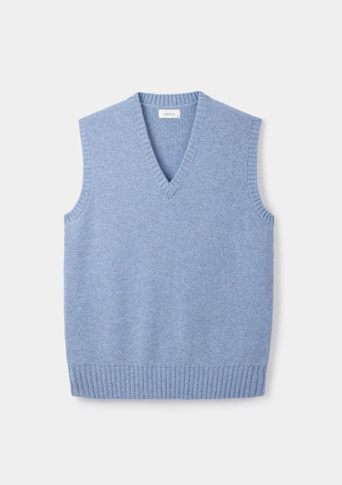 Ice Blue Lambswool Vest