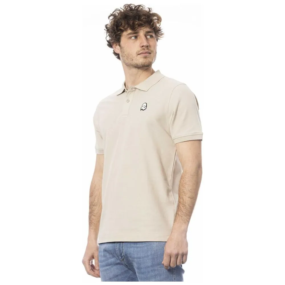 Invicta Beige Cotton Men Polo Shirt