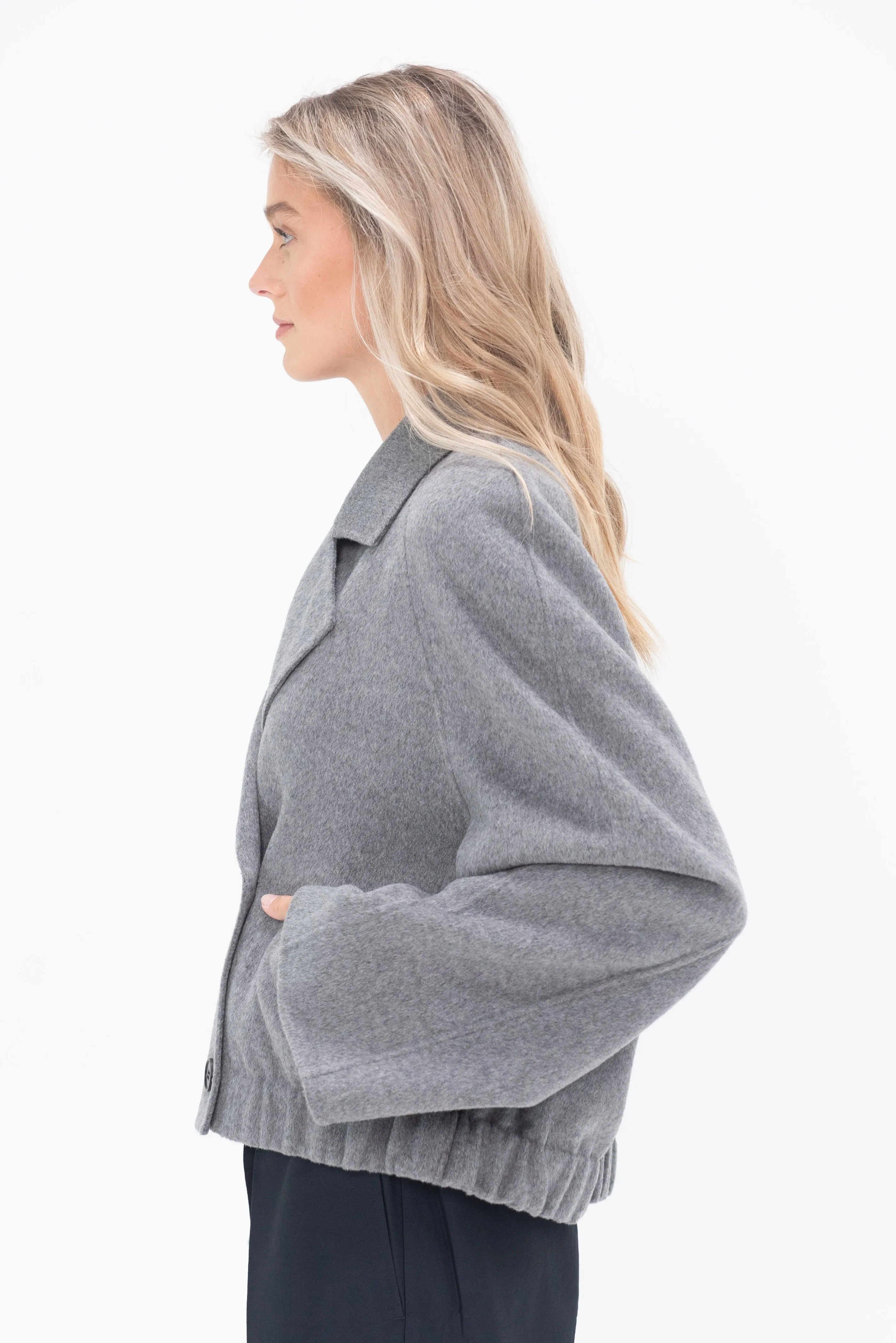 Jamilah Jacket, Grey Melange