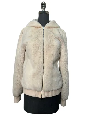 LORO PIANA Baby Cashmere Mink Fur Reversible Bomber Jacket Size M NWT