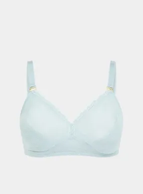 Lotus Recycled-Lace Fuller-Cup Soft Bralette - Fjordland Green