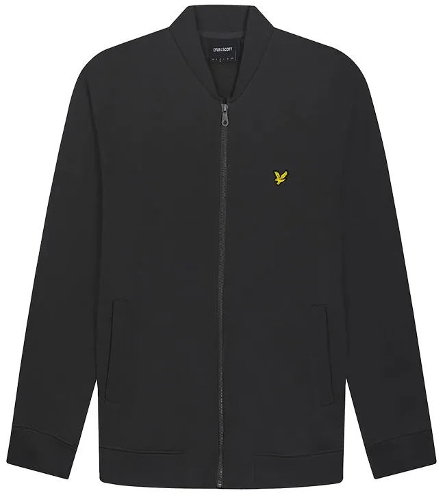 Lyle and Scott Mens Loopback Jersey Bomber Gunmetal