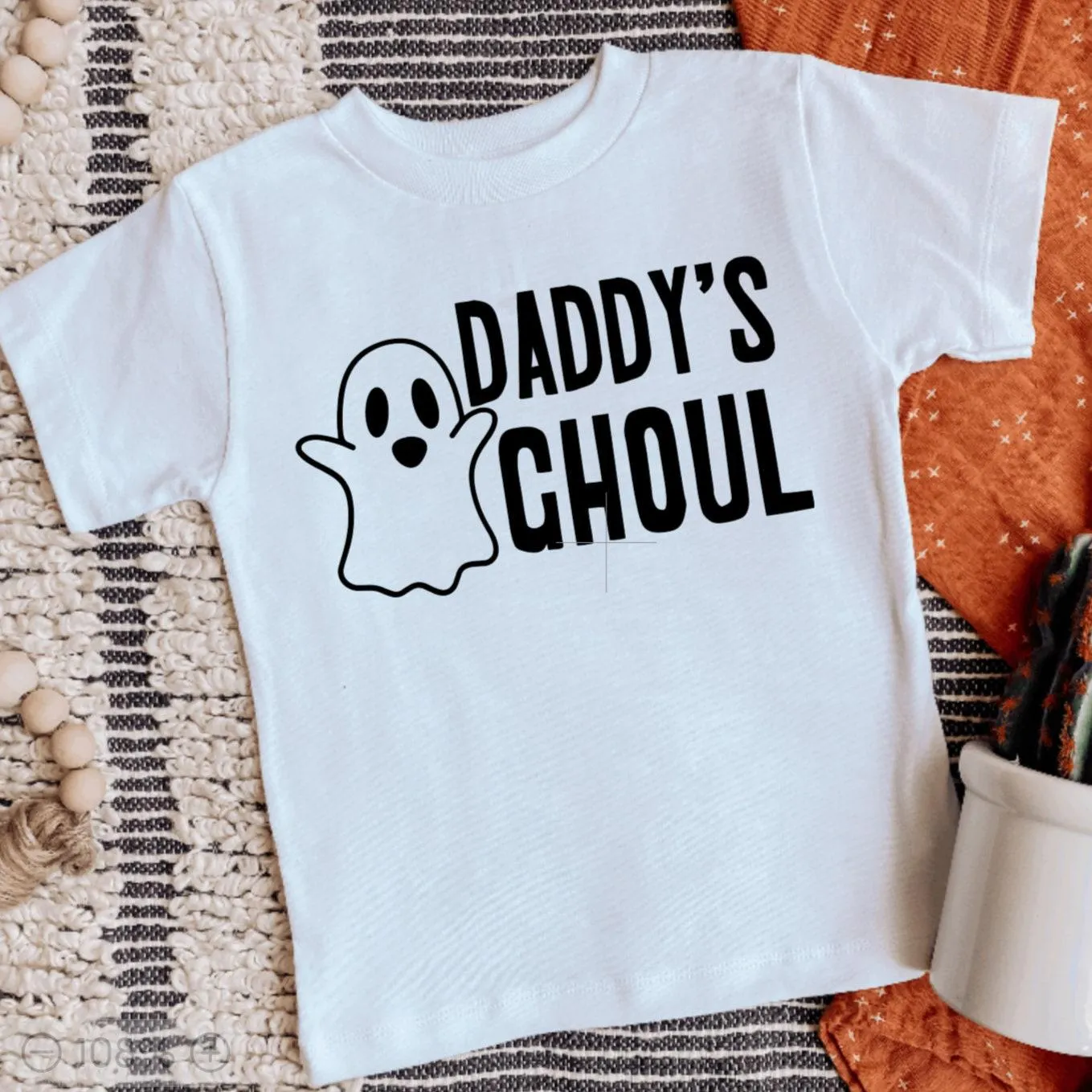 Mama's Boo or Daddy's Ghoul Halloween Baby Bodysuit by Salt and Sparkle