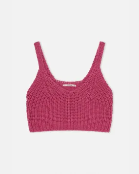 Mariquita Knitted Top - Fuschia