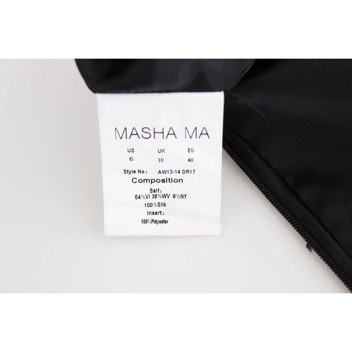 Masha Ma Elegant Strapless Black Dress