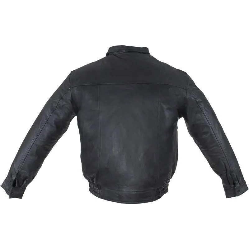 Men's Bomber Leather Jacket,  MJ715-11L-DL