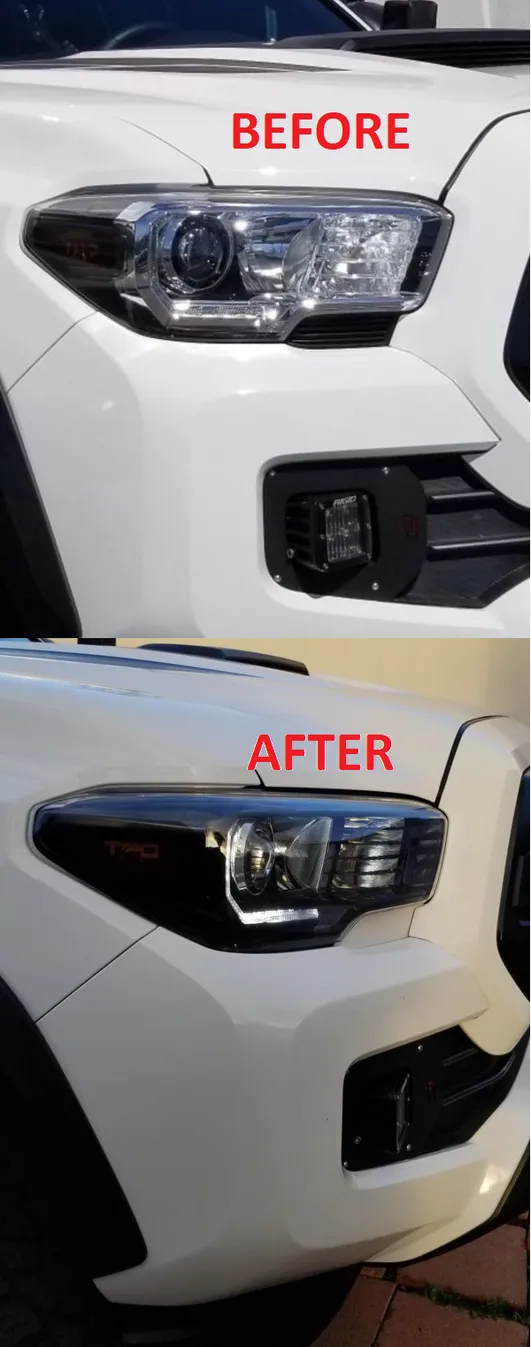 Meso Customs Headlight Trim Plates For Tacoma (2016-2023)