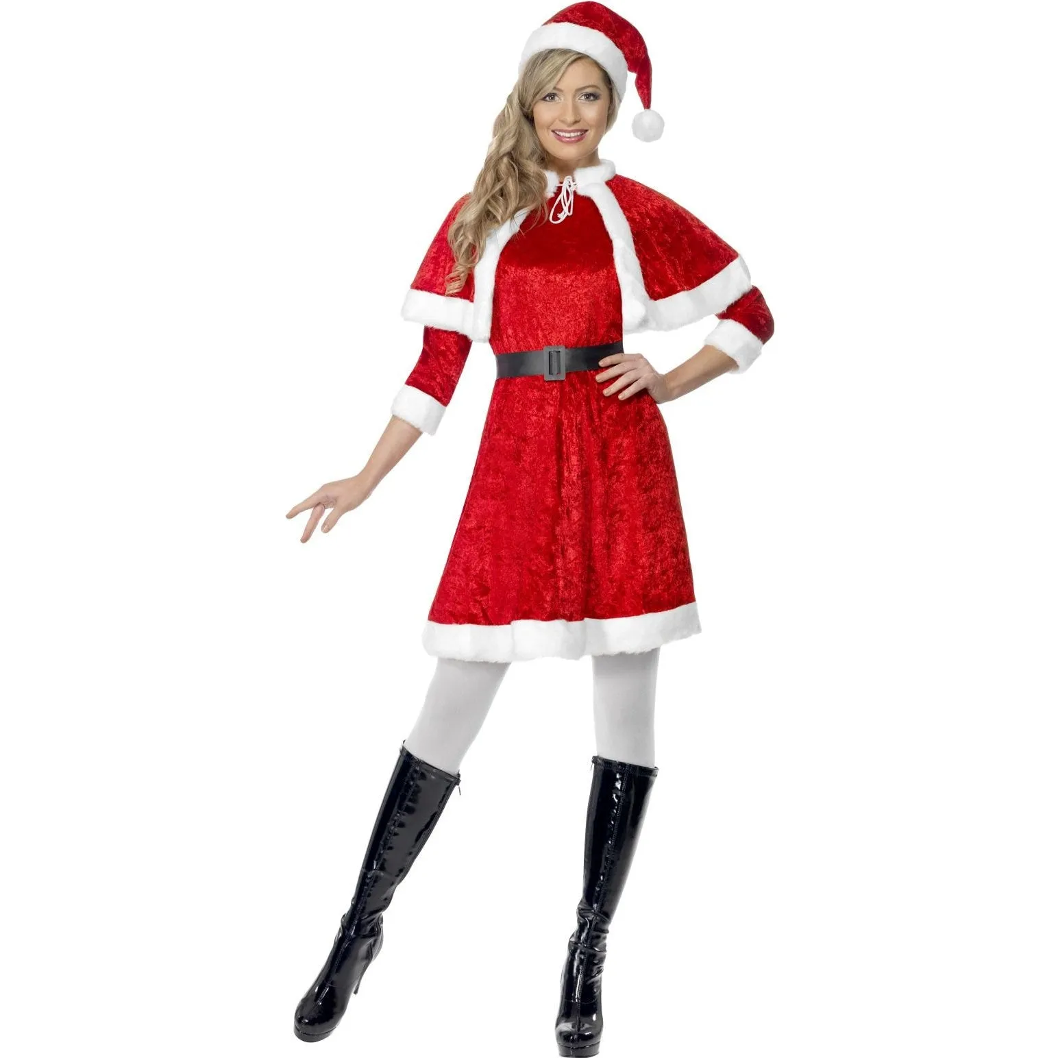 Miss Santa Dress Costume with Cape-Smiffys