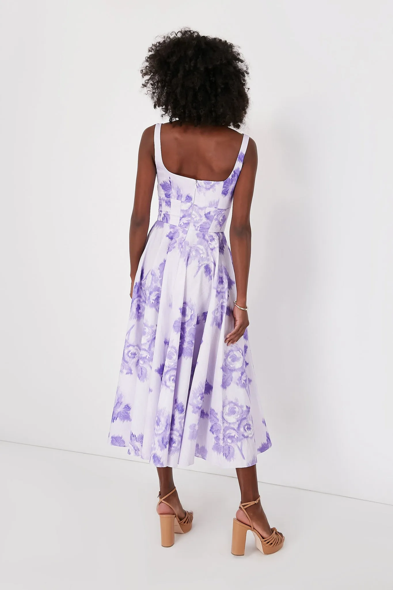 Moire Rose Lilac Mona Dress