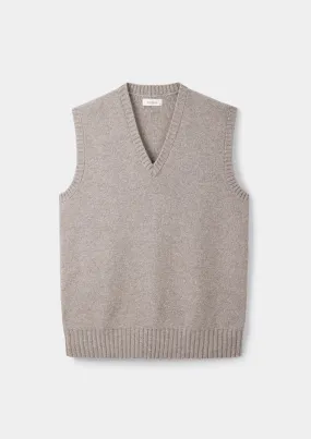 Oat Lambswool Vest