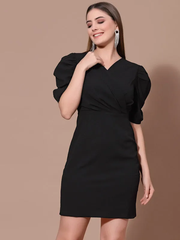 Odour Free V Neck Wrap Dress For Women