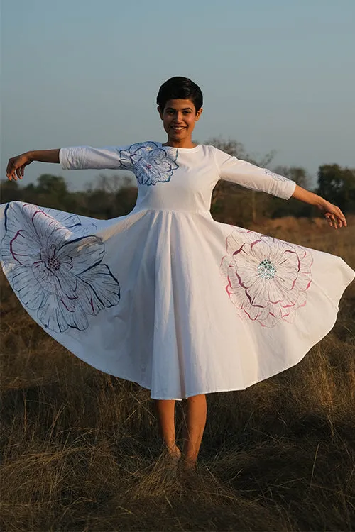 Okhai 'Layla' Hand Embroidered and Mirrorwork Dress