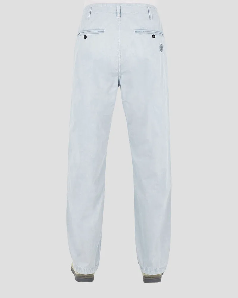 Old treatment Chino pants - SKY BLUE