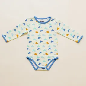 Organic Cotton Full Sleeve Bodysuit- Paper Boat