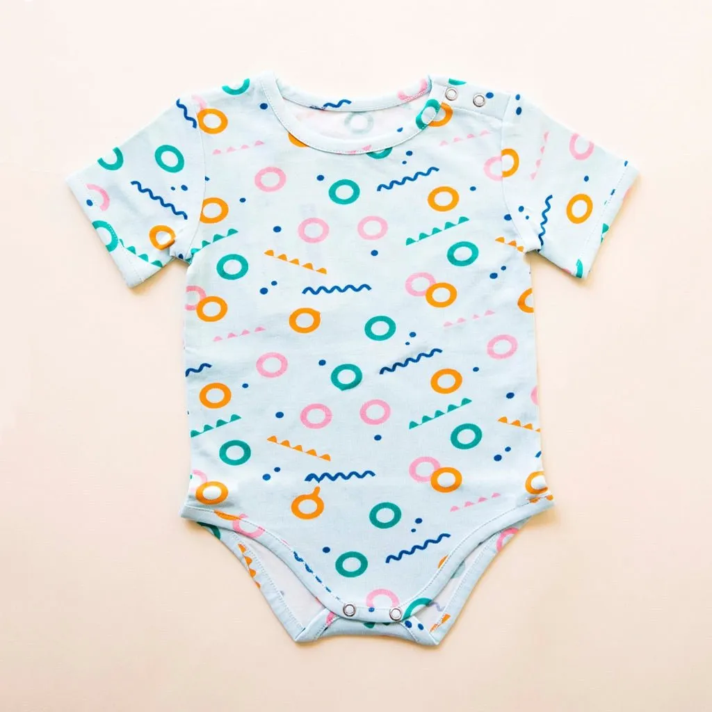 Organic Cotton Half Sleeves Bodysuit- Free Float