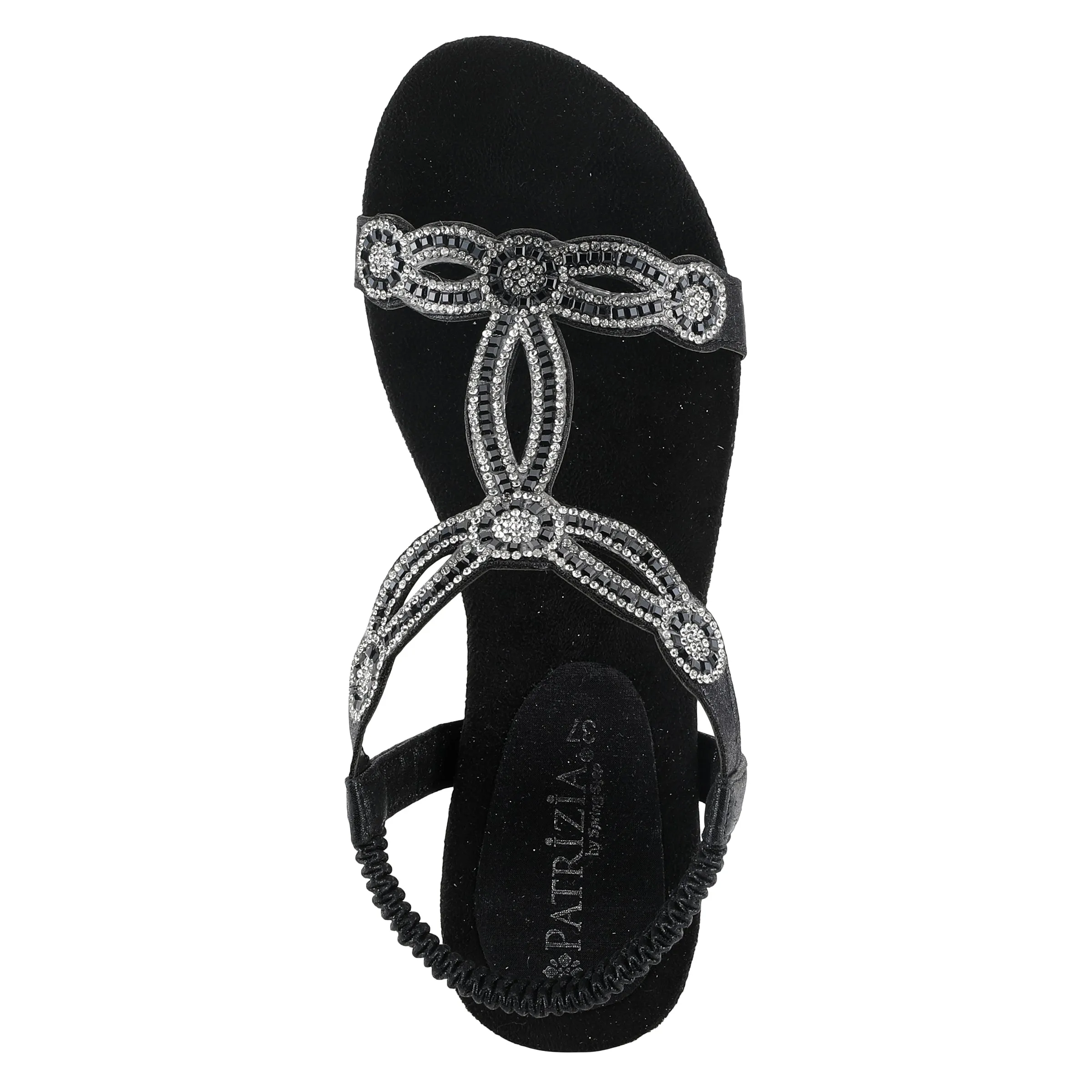 PATRIZIA SHINING T-STRAP SANDALS