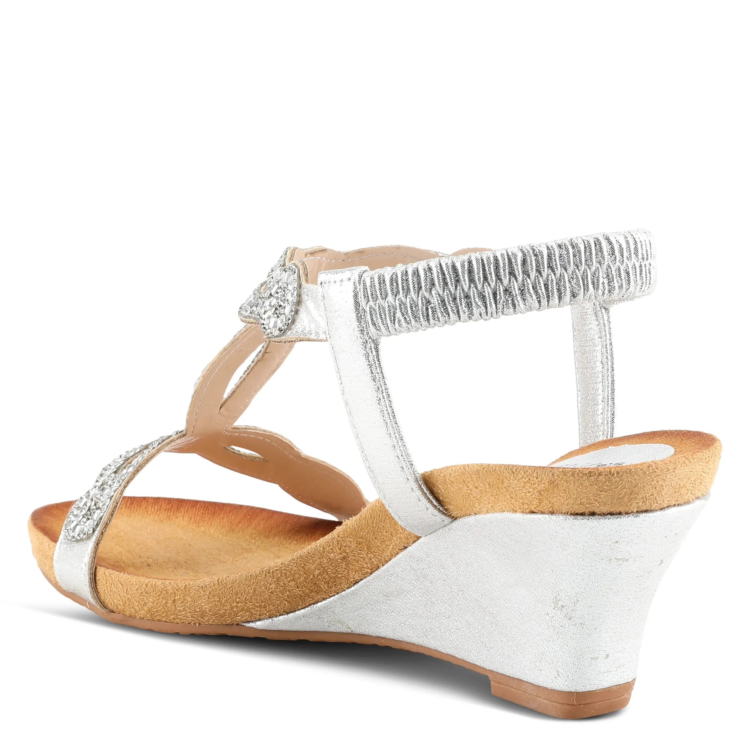 PATRIZIA SHINING T-STRAP SANDALS