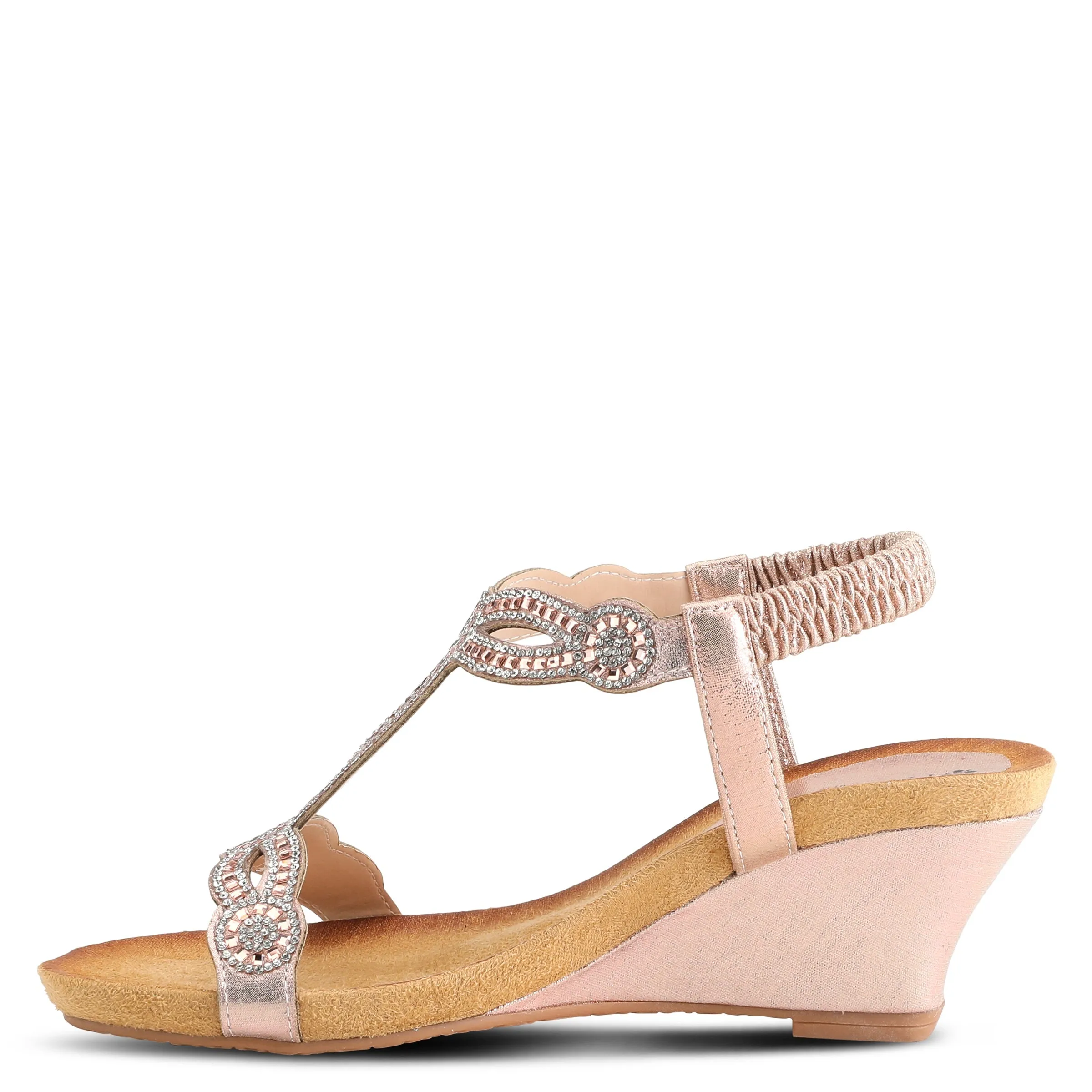 PATRIZIA SHINING T-STRAP SANDALS