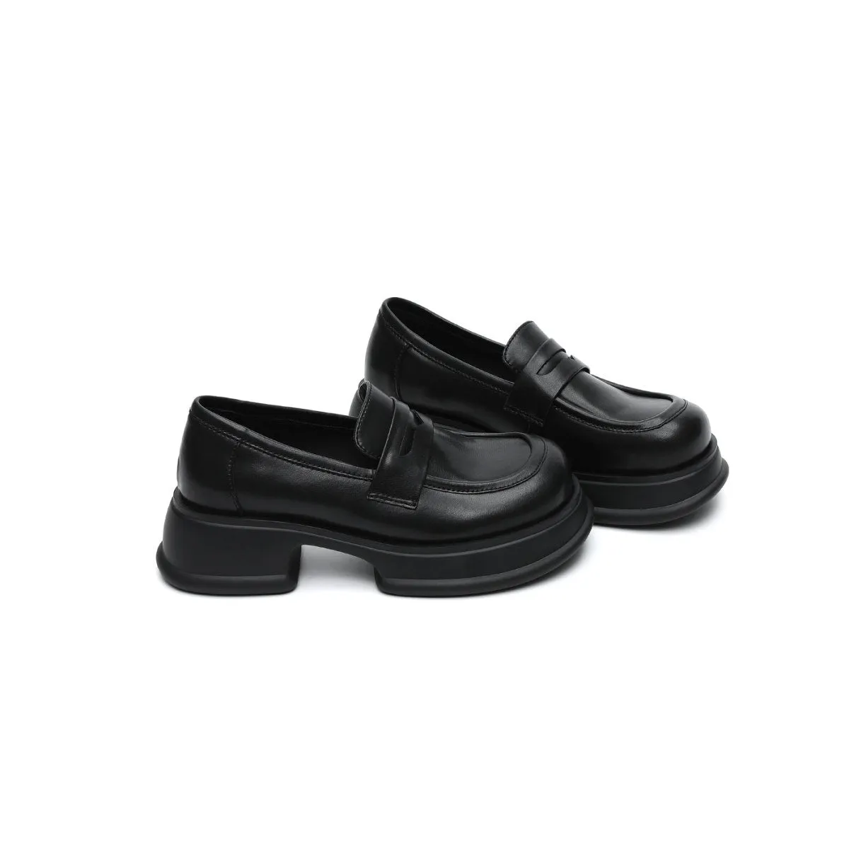 Platform Heeled Loafers