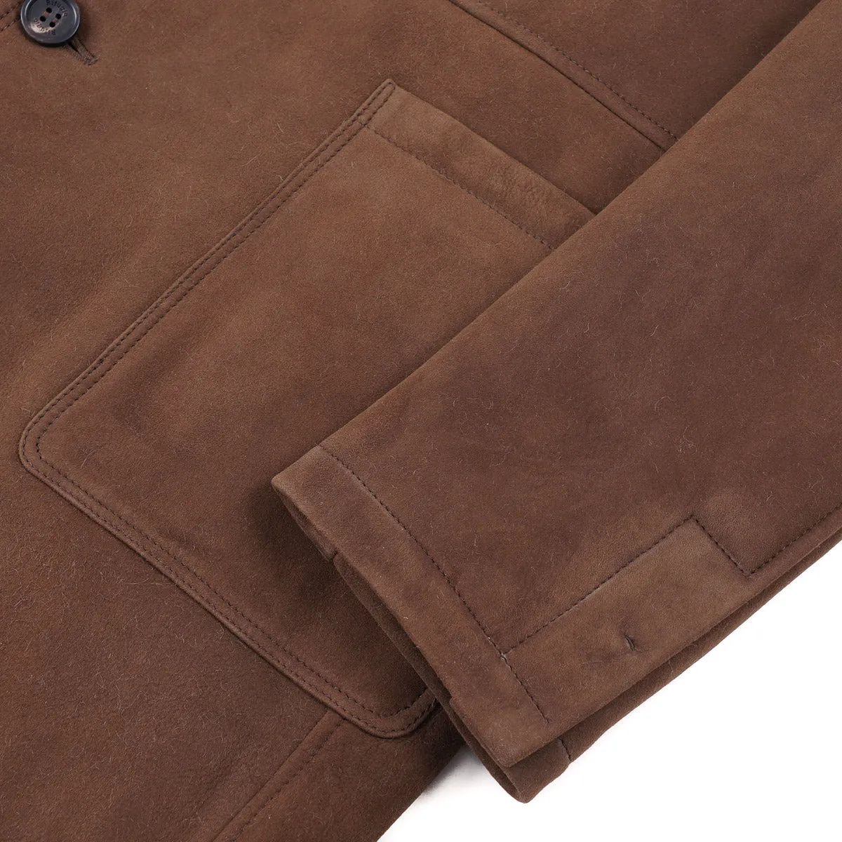 Rifugio Plush Shearling Leather Overcoat