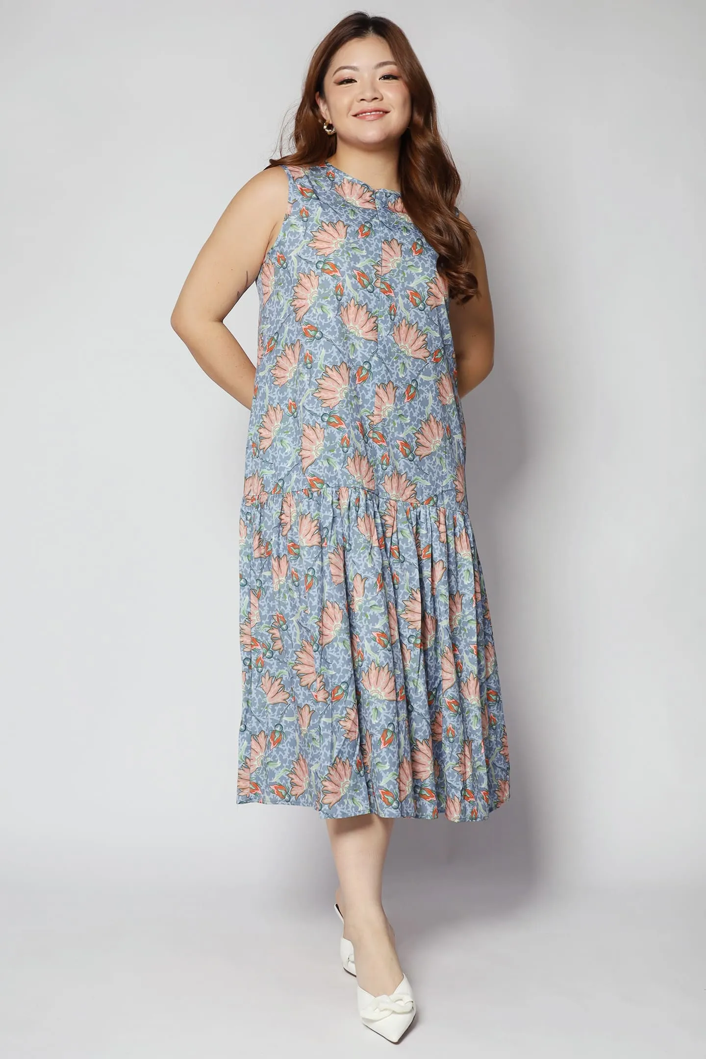 Romy Dress in Fan Floral