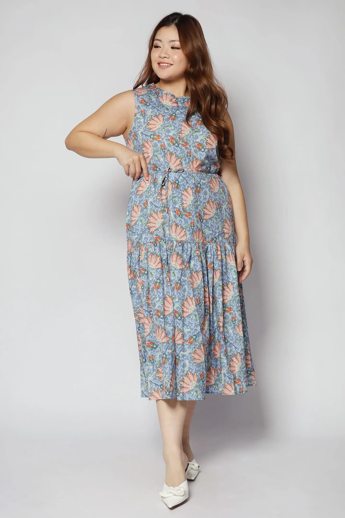 Romy Dress in Fan Floral