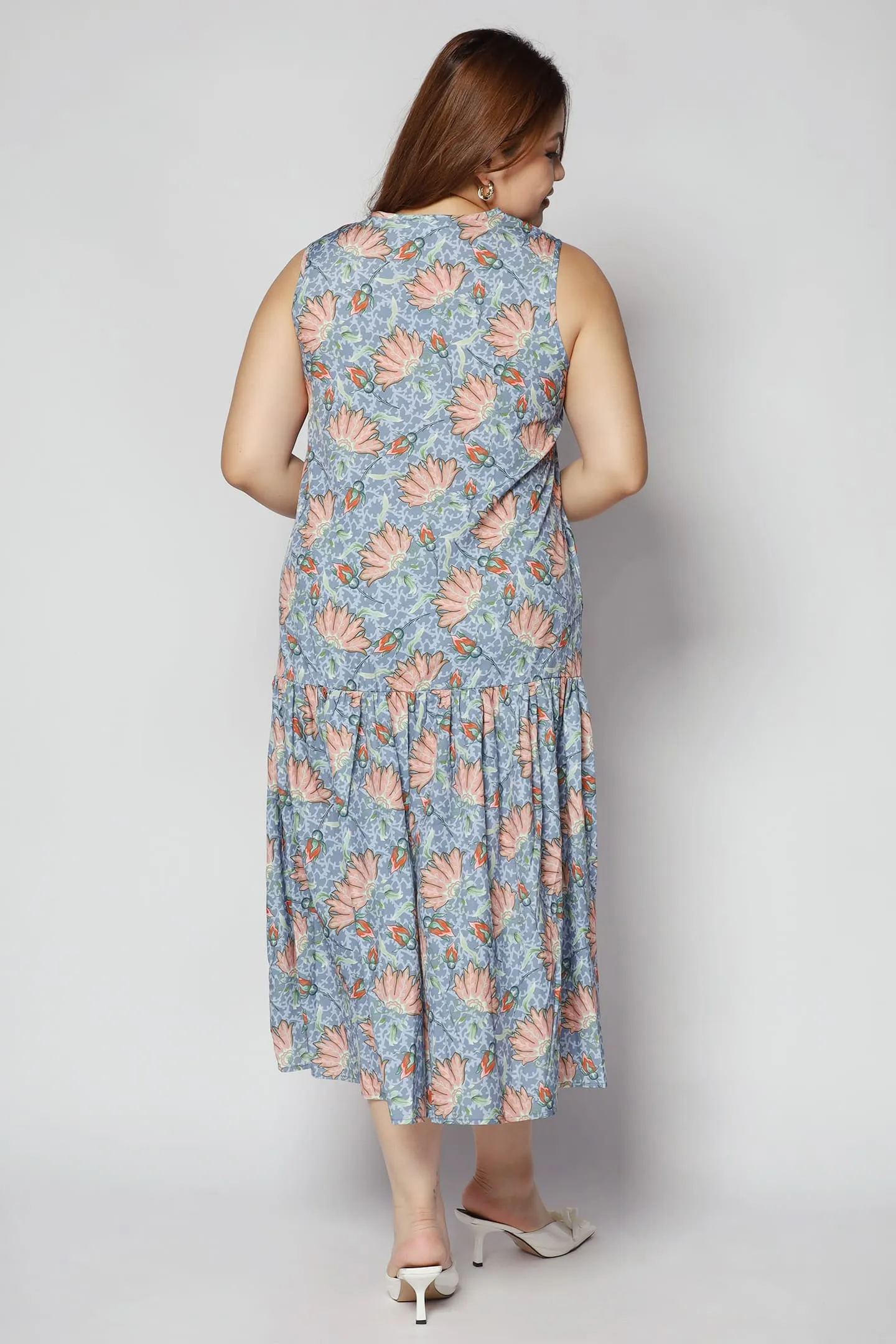 Romy Dress in Fan Floral